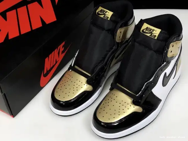 Reps LUCY Retro 1 861428-007 Jordan High Air Glod Toe 0514